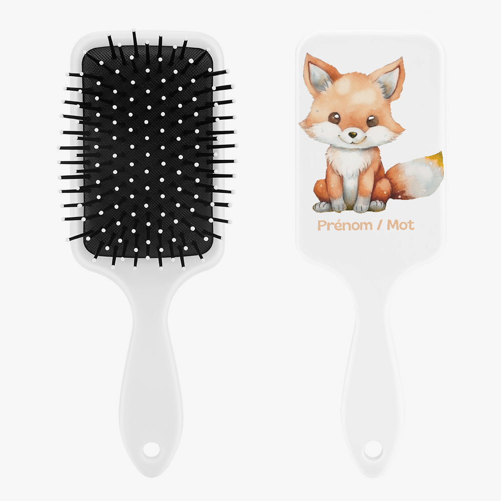 Brosse à cheveux personnalisée - renard