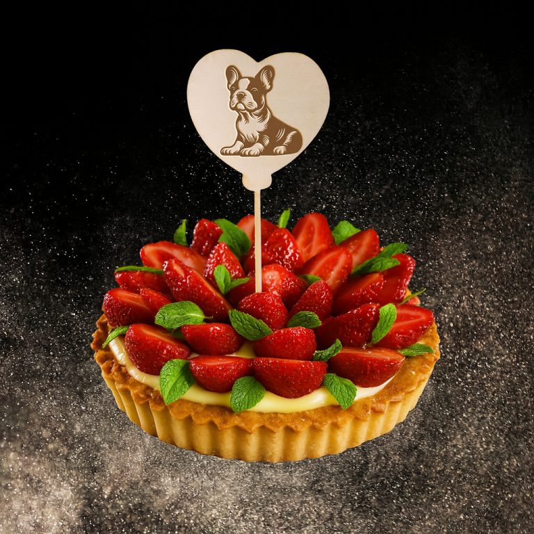 Décoration de gâteau - bouledogue