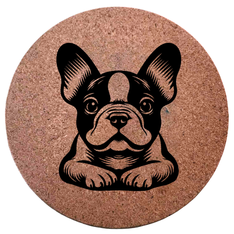 Dessous de plat en liège - Bouledogue