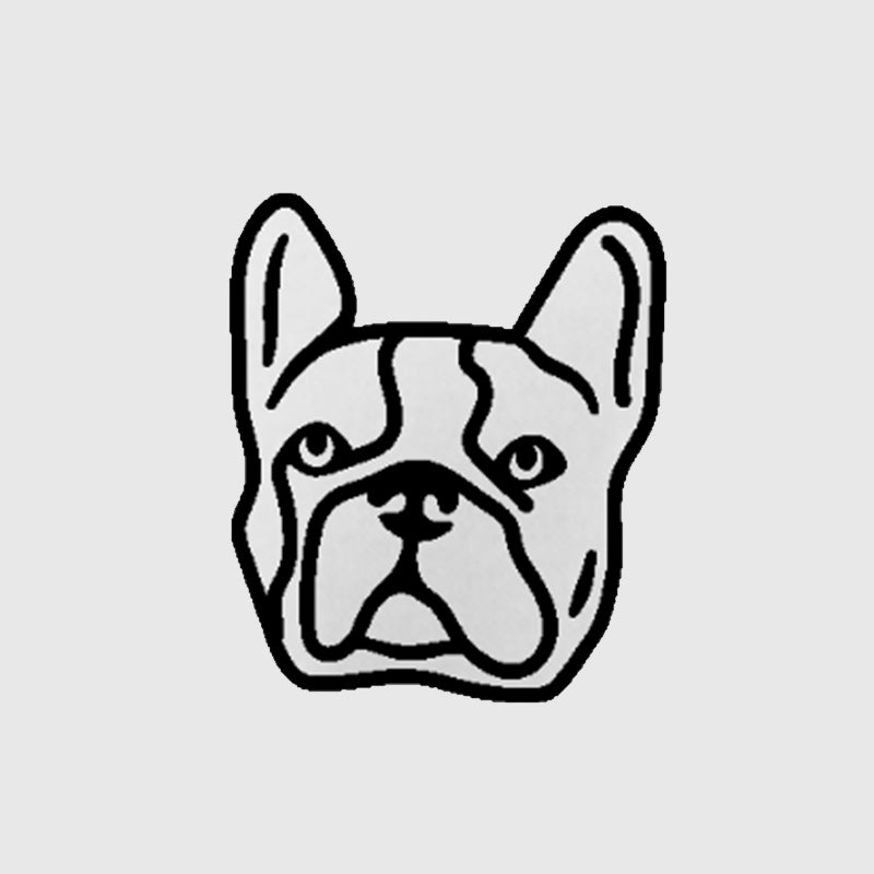 Tee-shirt unisexe brodé bouledogue