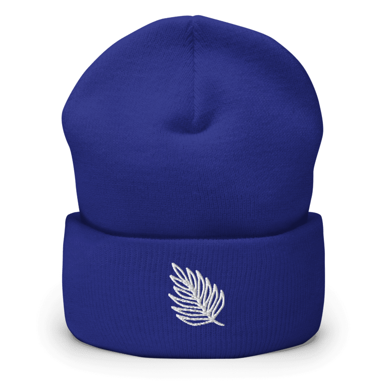 Bonnet brodé - nature