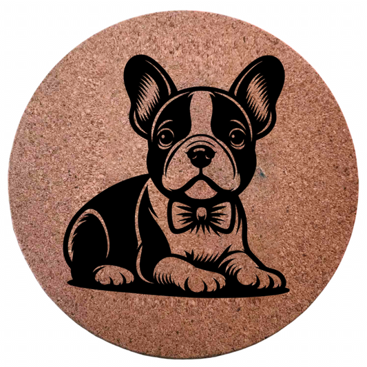 Dessous de plat en liège - Bouledogue