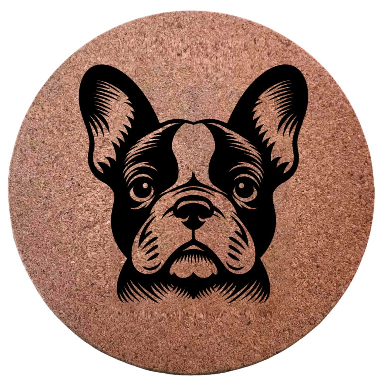 Dessous de plat en liège - Bouledogue