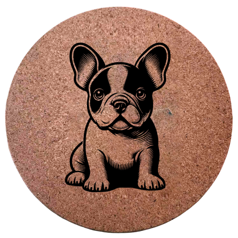 Dessous de plat en liège - Bouledogue
