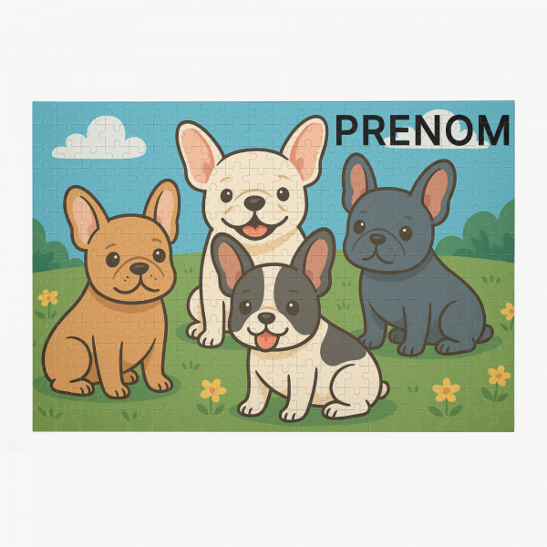 Puzzle personnalisé - Bouledogue