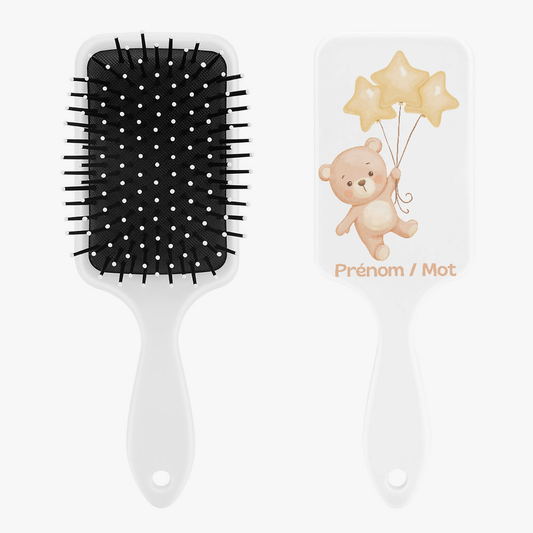 Brosse à cheveux personnalisée - ours ballon