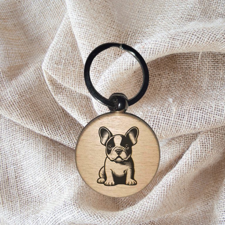 Porte-clé bouledogue