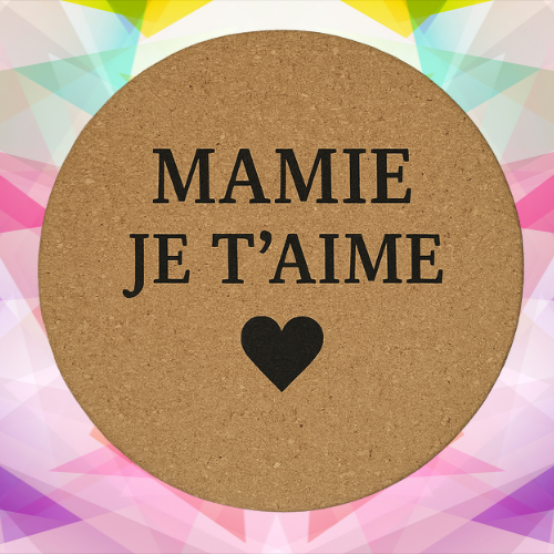 Dessous de plat en liège - Mamie
