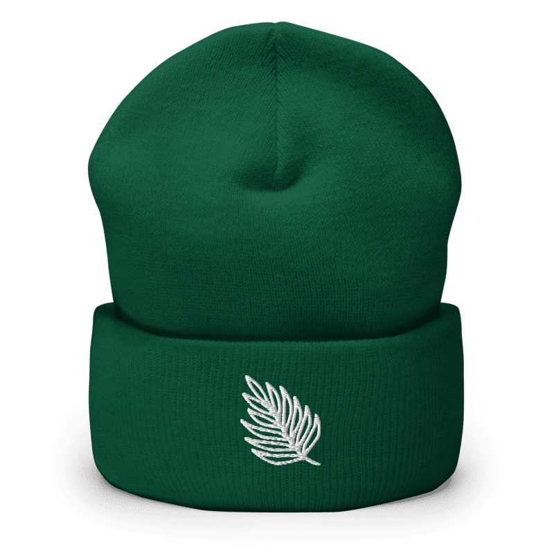 Bonnet brodé - nature