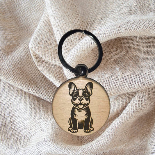 Porte-clé bouledogue