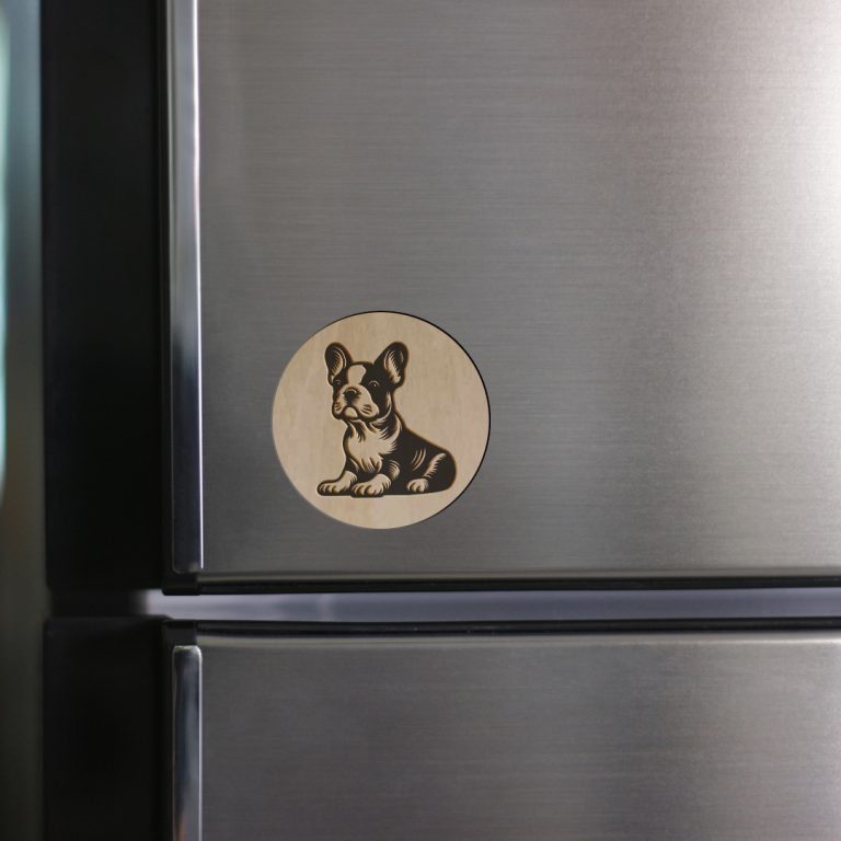 Lot de 3 magnets bouledogue