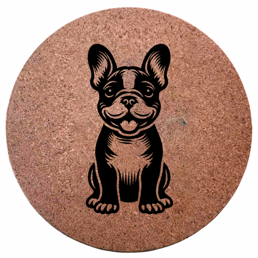 Dessous de plat en liège - Bouledogue