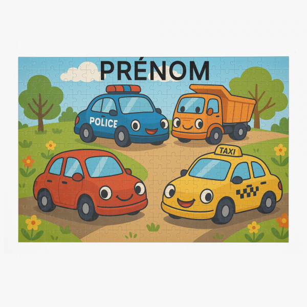 Puzzle personnalisé - Voitures