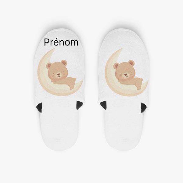 Chaussons ours lune
