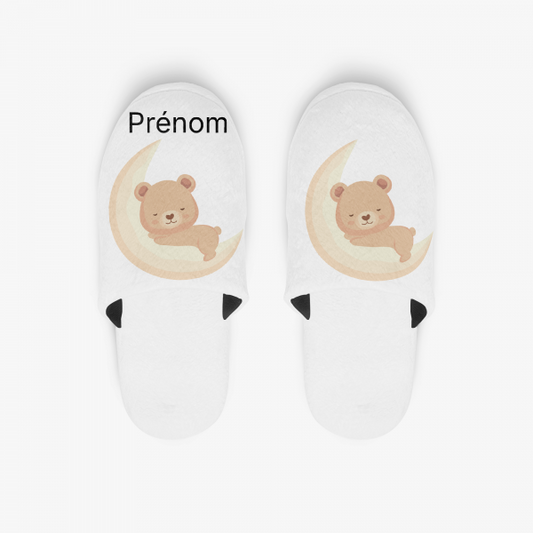 Chaussons ours lune