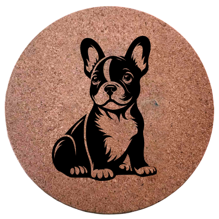 Dessous de plat en liège - Bouledogue