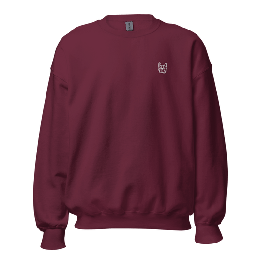 Sweat unisexe brodé bouledogue