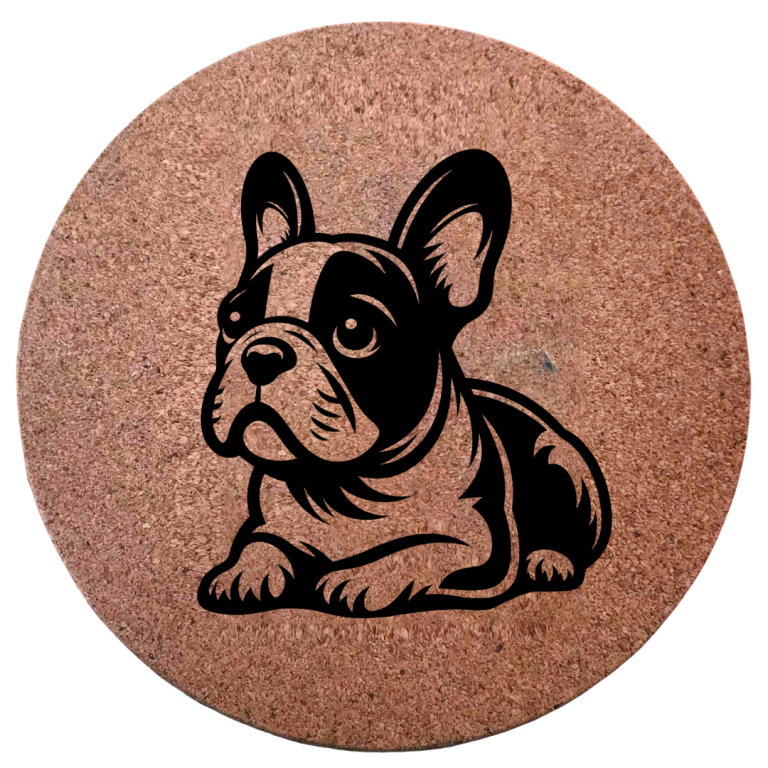 Dessous de plat en liège - Bouledogue