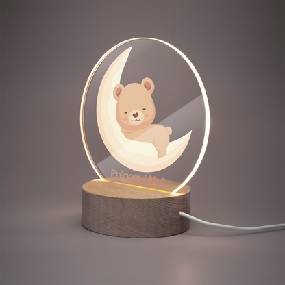 Lampe/Veilleuse - Ours Lune