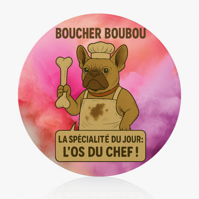 Planche à découper - bouledogue