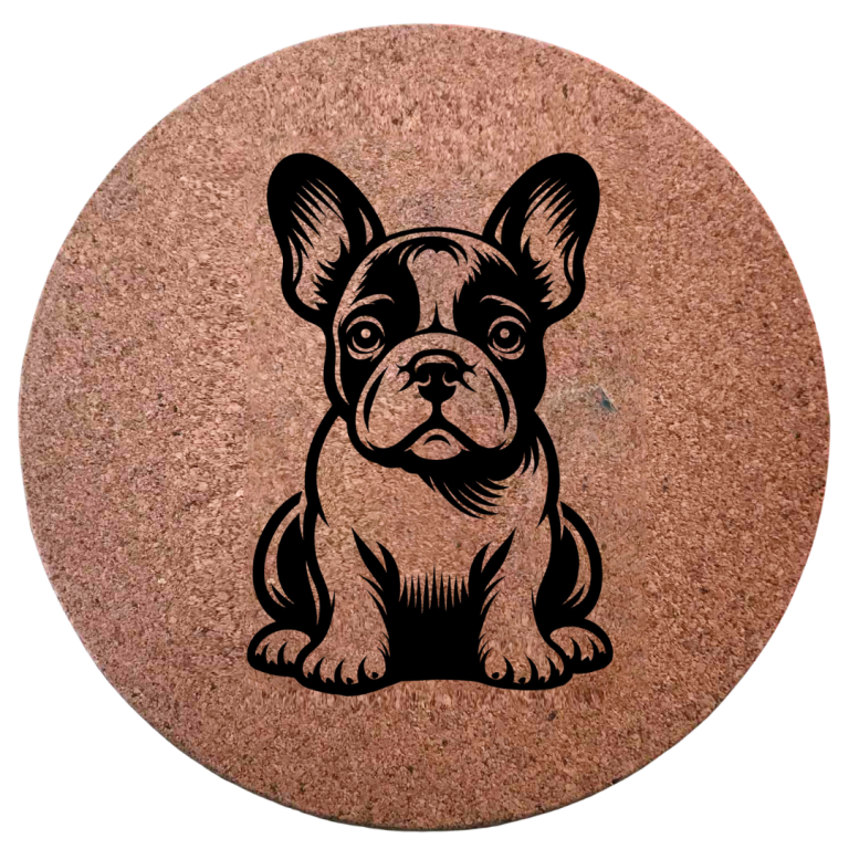Dessous de plat en liège - Bouledogue