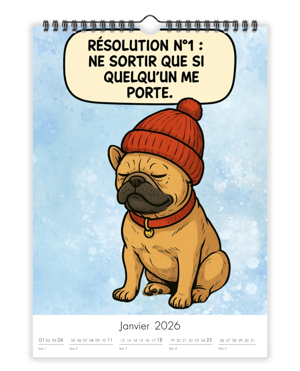 Calendrier bouledogues