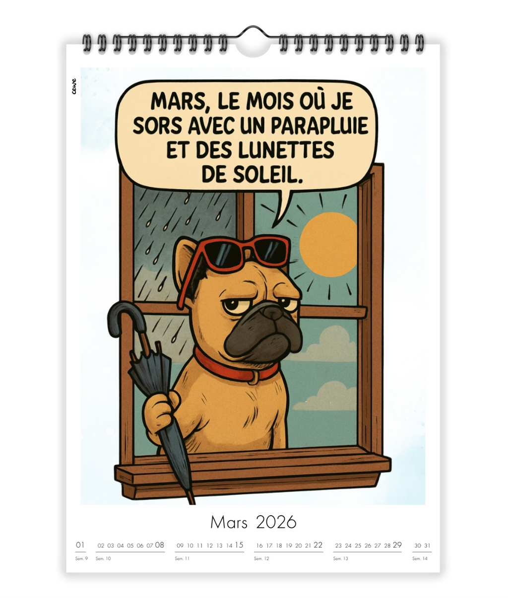 Calendrier bouledogues