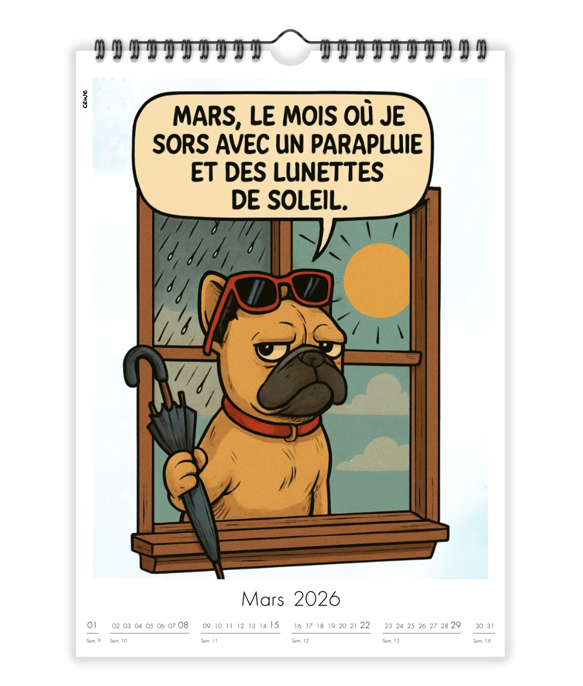 Calendrier bouledogues