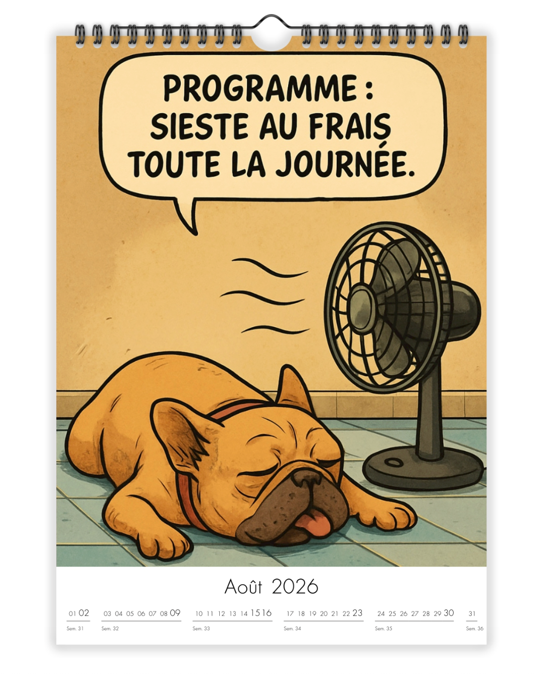 Calendrier bouledogues