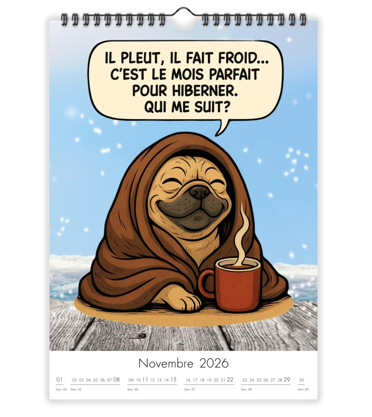 Calendrier bouledogues