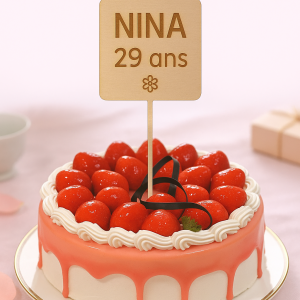 Décoration de gâteau - carré