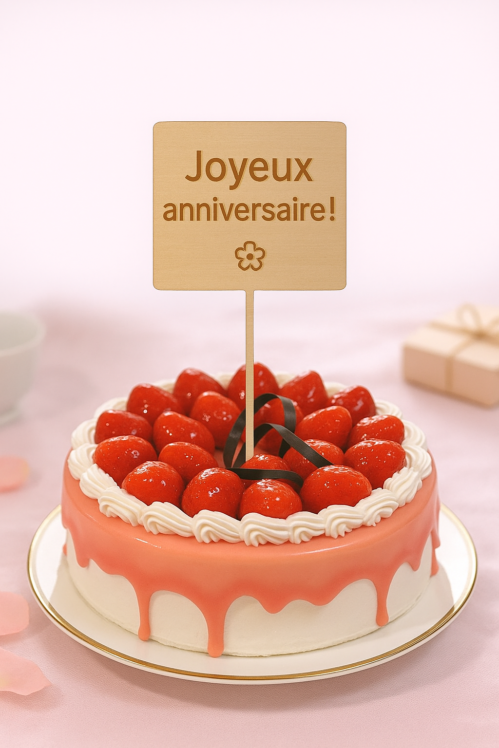 Décoration de gâteau - cœur