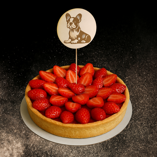 Décoration de gâteau - bouledogue