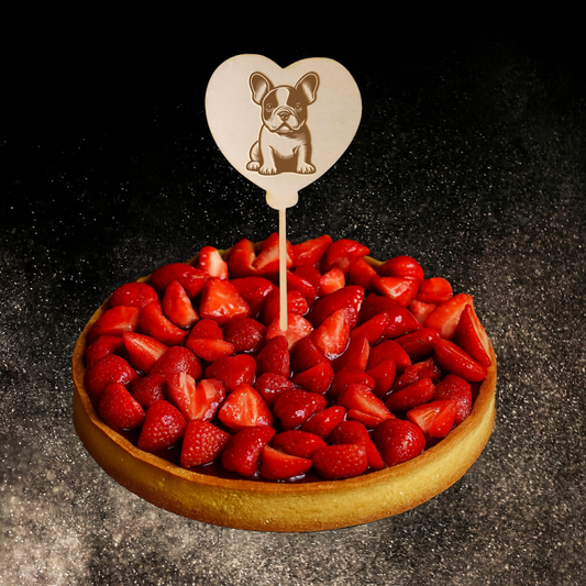 Décoration de gâteau - bouledogue
