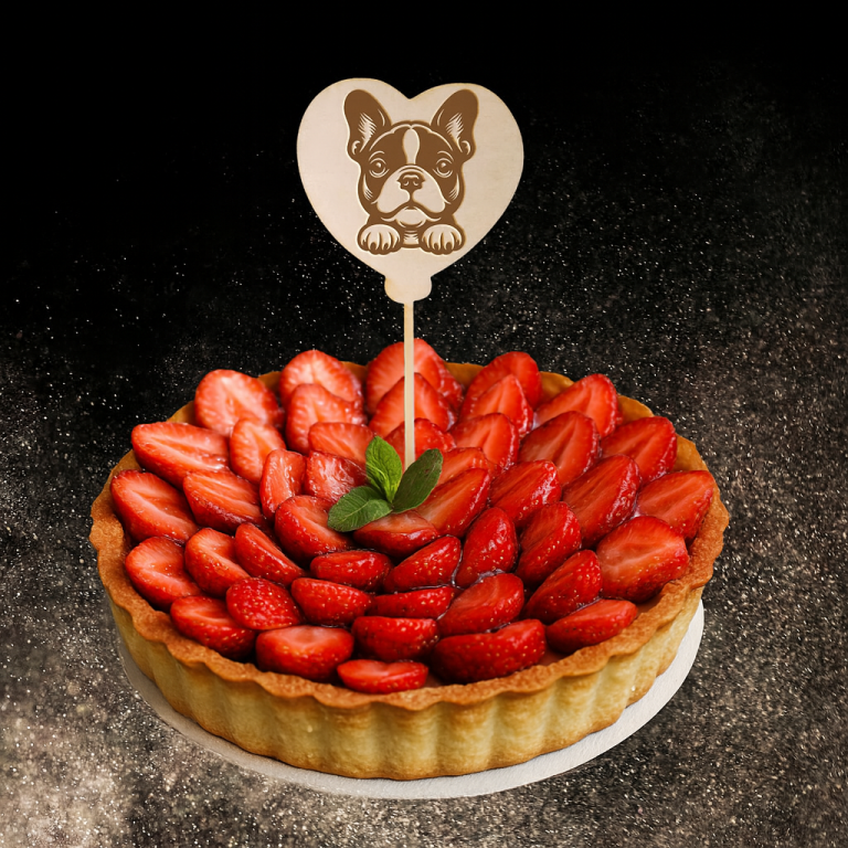 Décoration de gâteau - bouledogue