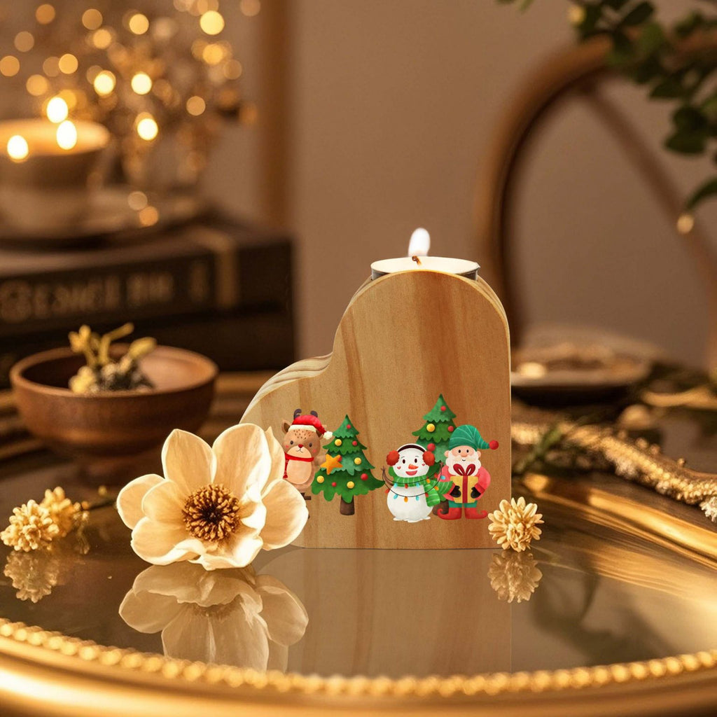 Bougeoir + 6 bougies - Plusieurs modèles