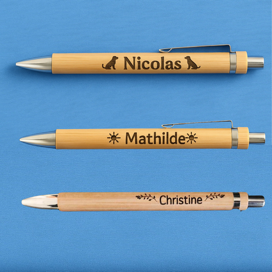Stylo personnalisé en bois