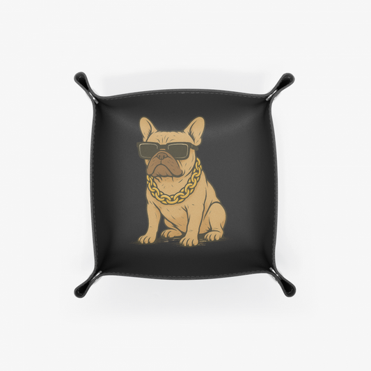 Vide-poche bouledogue - collier