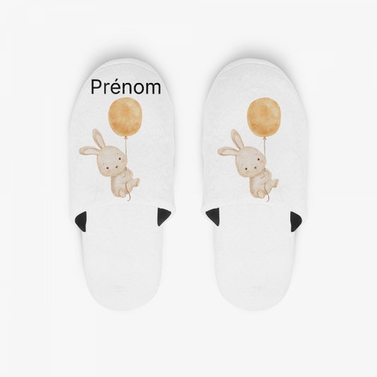 Chaussons lapin ballon