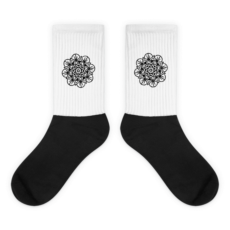 Chaussettes sublimées - Fleur