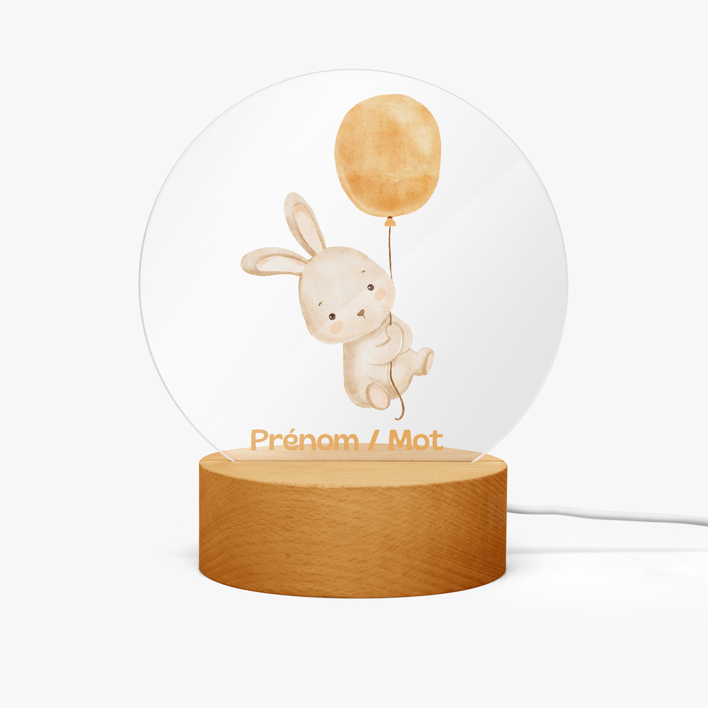 Lampe/Veilleuse - Lapin ballon