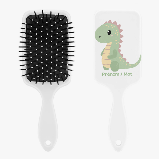 Brosse à cheveux personnalisée - dinosaure