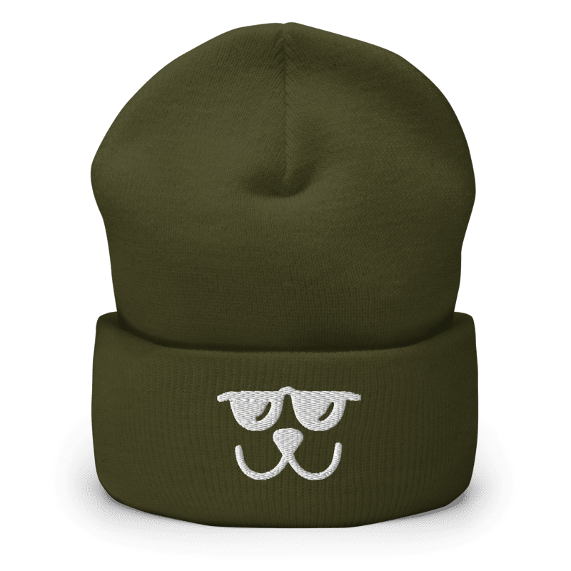 Bonnet brodé - smile