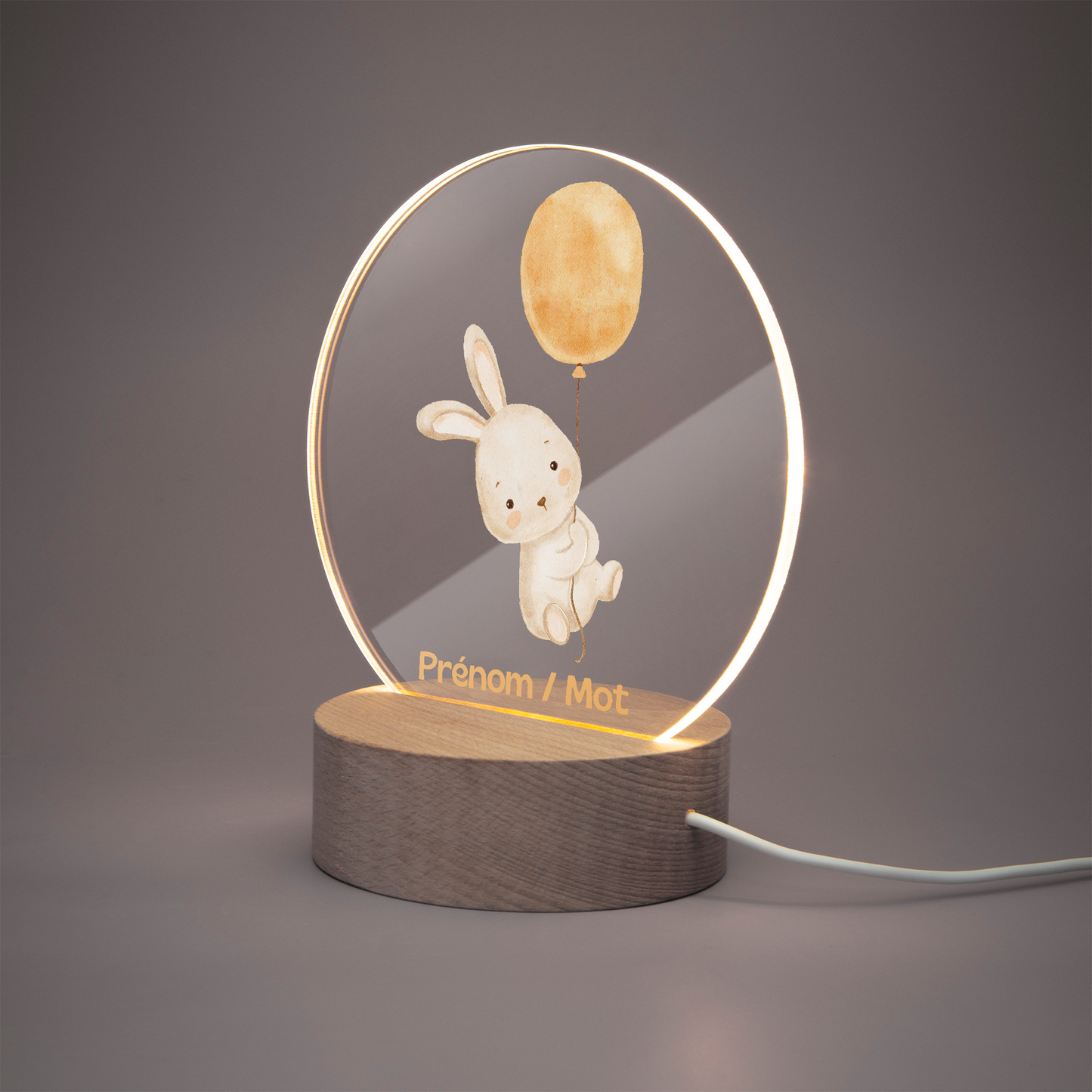 Lampe/Veilleuse - Lapin ballon