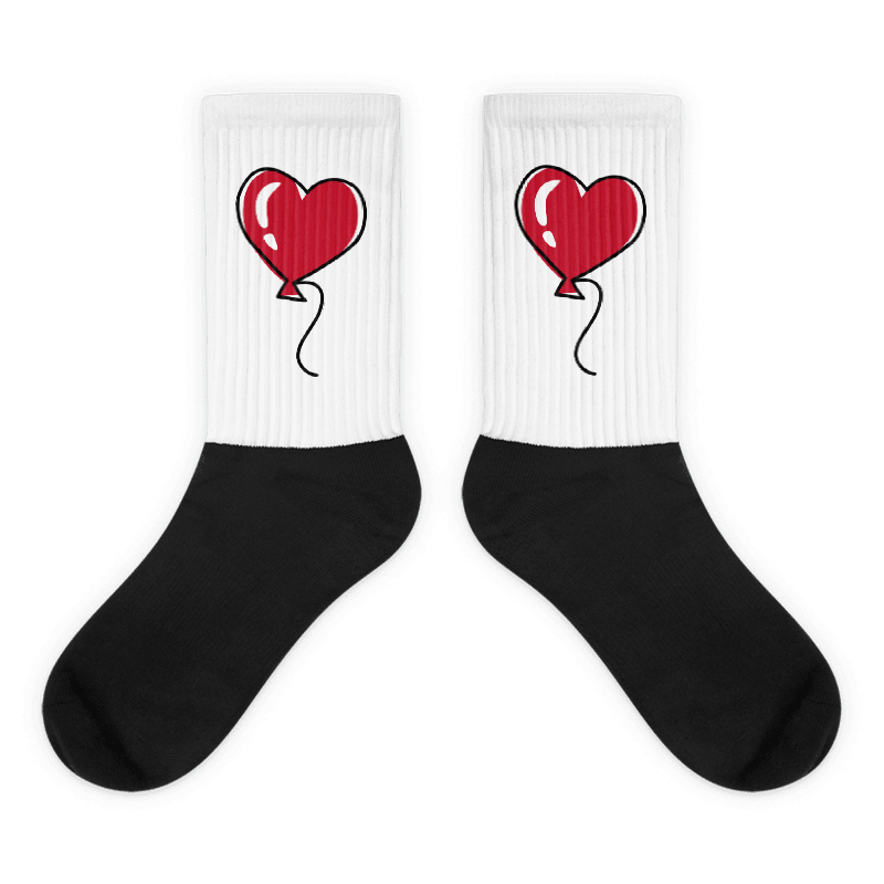 Chaussettes sublimées - Cœur