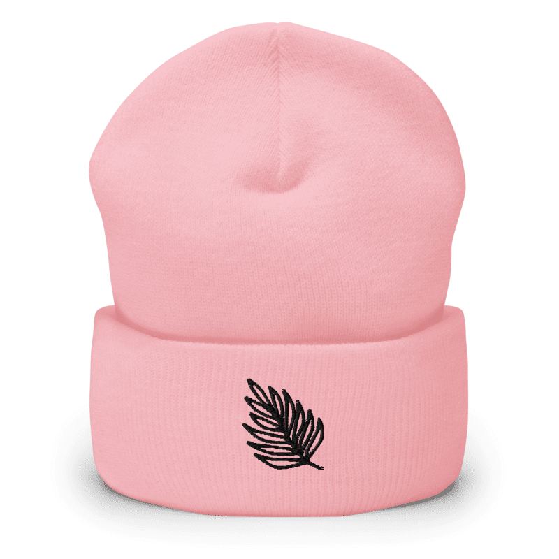 Bonnet brodé - nature