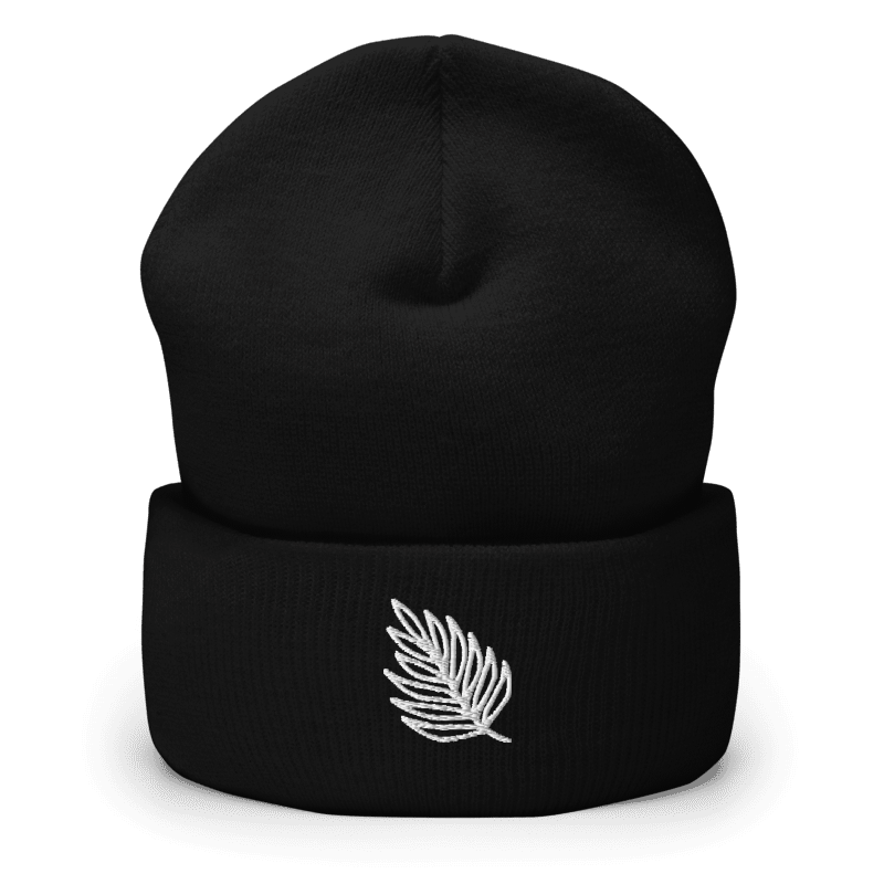 Bonnet brodé - nature