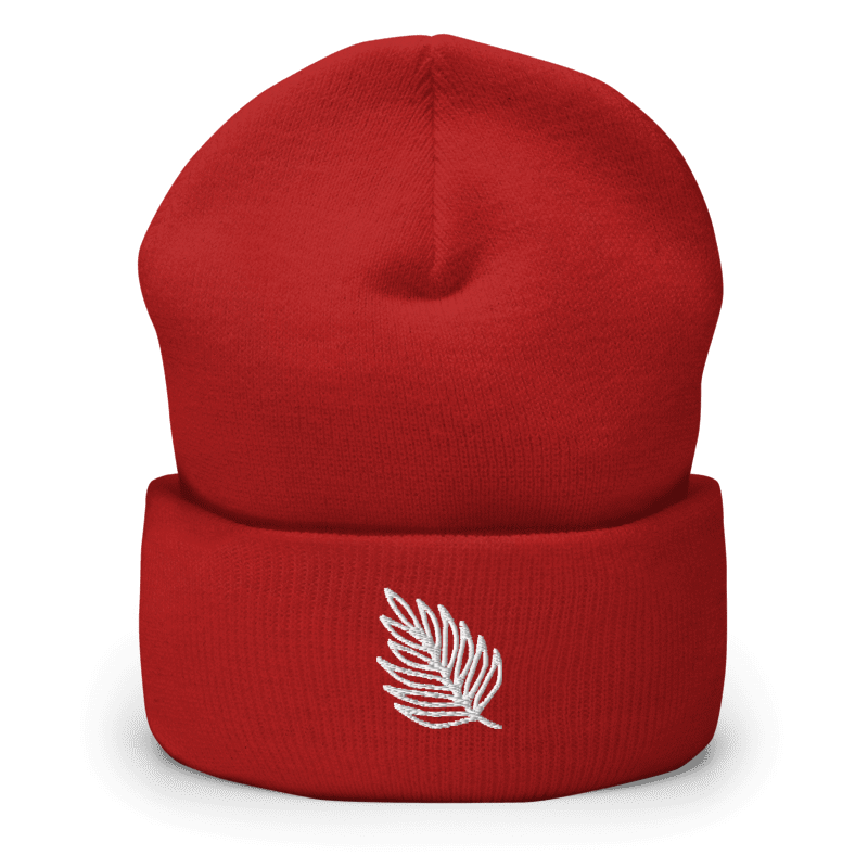 Bonnet brodé - nature