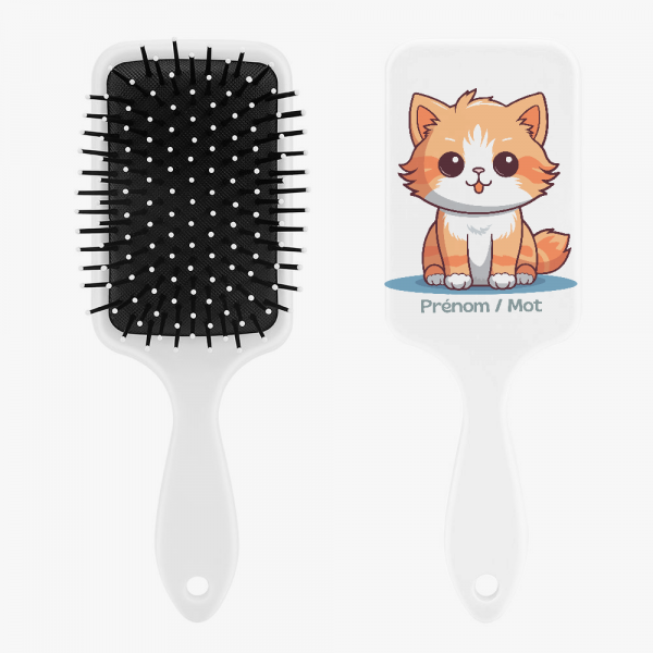 Brosse à cheveux personnalisée - chat