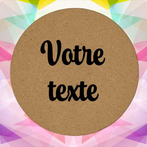 Dessous de plat en liège - personnalisé